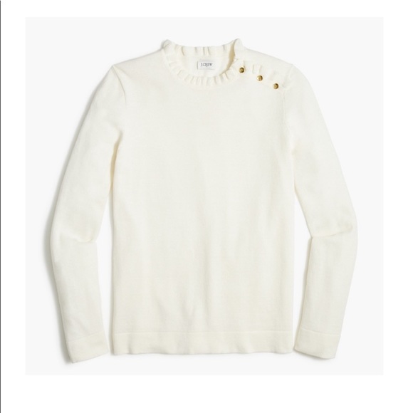J. Crew Factory Sweaters - Jcrew Factory Ruffle sweater with buttons
Item BC568